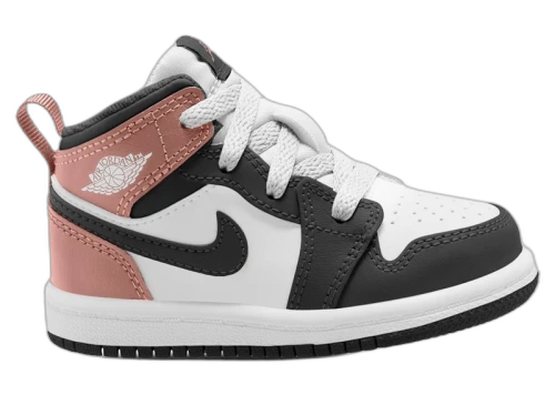 Jordan 1 Mid White Rust Pink Black (TD)