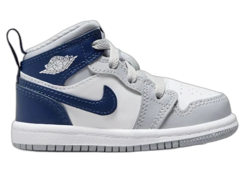 Jordan 1 Mid Wolf Grey Midnight Navy (TD)