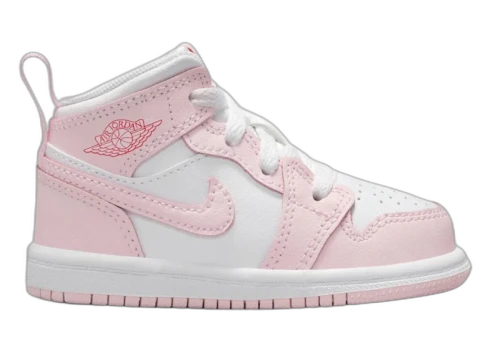 Jordan 1 Mid Pink Foam Fire Red (TD)