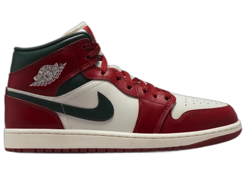 Jordan 1 Mid Redstone Midnight Green