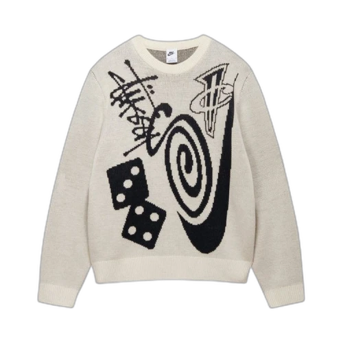 Stussy x Nike Icon Knit Sweater 'Natural'