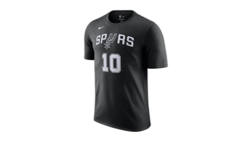 Nike NBA San Antonio Spurs Jeremy Sochan T-shirt Black/White
