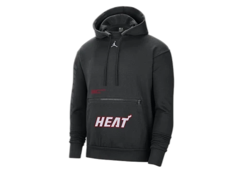 Jordan NBA Miami Heat Courtside Statement Loose Fit Hoodie Black