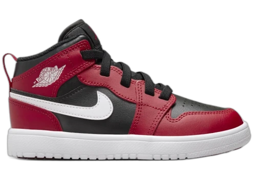 Jordan 1 Mid ALT Black Gym Red White (PS)