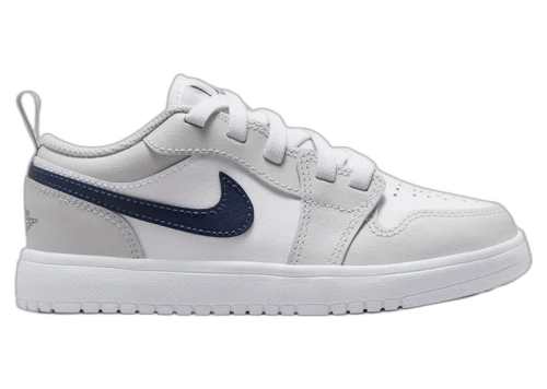 Jordan 1 Low ALT White Neutral Grey Gum Medium Brown Midnight Navy (PS)