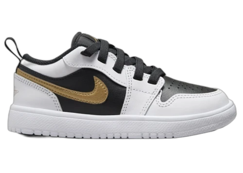 Jordan 1 Low ALT White Black Metallic Gold (PS)