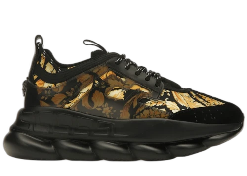 Versace Chain Reaction Central Greek Key Print Black