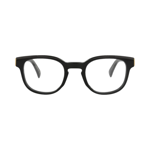 Dunhill Round-Frame Acetate Optical Frames 'Black Black Transparent'