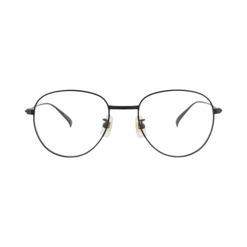 Dunhill Round-Frame Titanium Optical Frames 'Black Black Transparent'