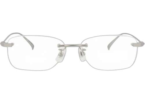 Dunhill Square-Frame Titanium Optical Frames Silver Silver Transparent (DU0010OJ-30009695-003)