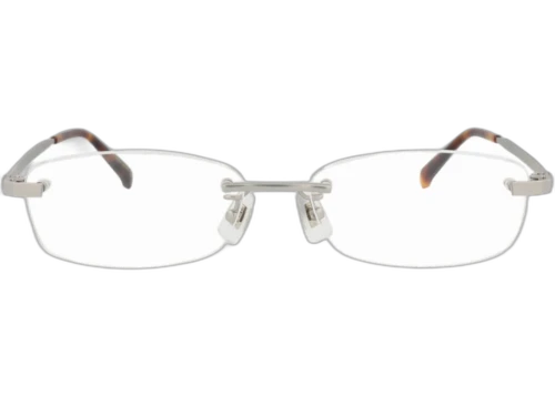 Dunhill Square-Frame Titanium Optical Frames Silver Silver Transparent (DU0017OJ-30009718-001)