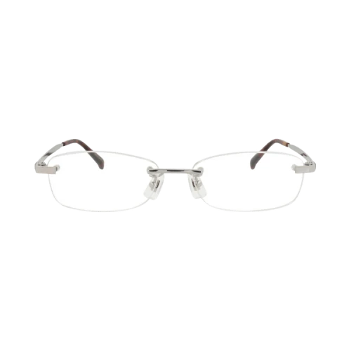 Dunhill Square-Frame Titanium Optical Frames 'Silver Silver Transparent'
