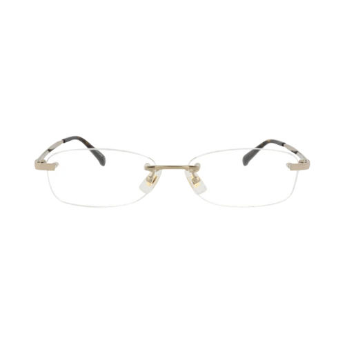Dunhill Square-Frame Titanium Optical Frames 'Gold Gold Transparent'