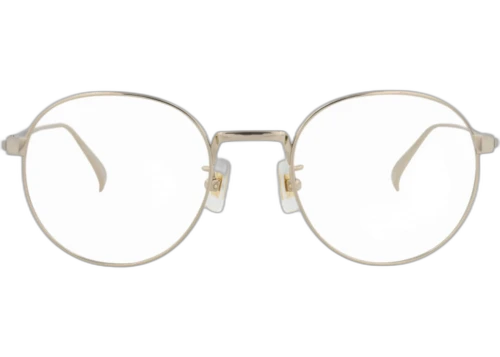 Dunhill Round-Frame Titanium Optical Frames Gold Gold Transparent (DU0035O-30012372-003)