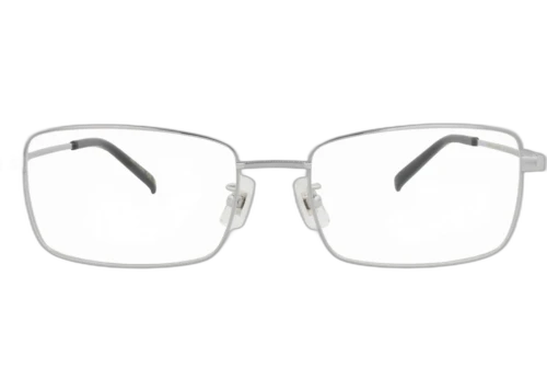 Dunhill Square-Frame Titanium Optical Frames Silver Silver Transparent (DU0068OA-30014066-008)