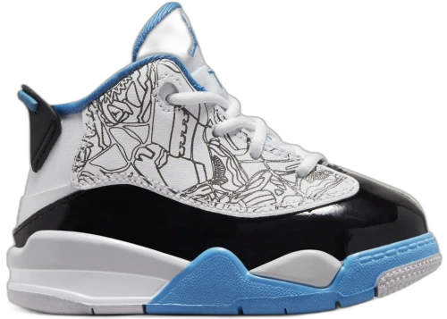 Jordan Dub Zero White Black Neutral Grey University Blue (TD)