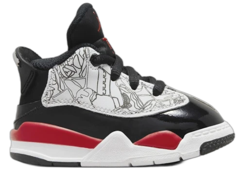 Jordan Dub Zero White Black Fire Red (TD)