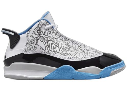 Jordan Dub Zero White Black Neutral Grey University Blue (PS)