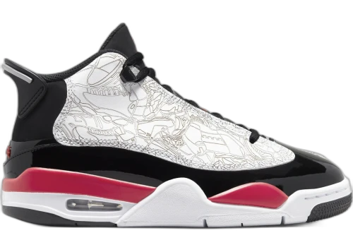 Jordan Dub Zero White Black Fire Red (GS)