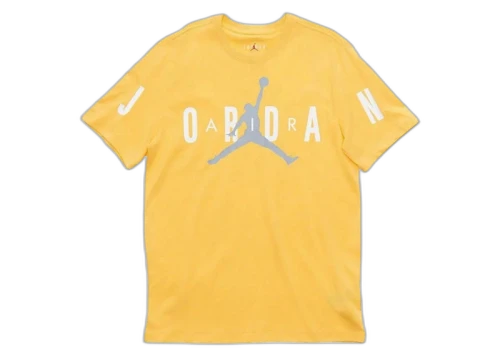 Jordan Air Stretch S/S Crew T-shirt Yellow/Grey/White