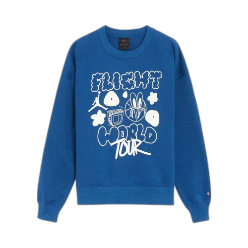 Air Jordan Artist Series By Mia Lee Fleece Crew 'Blue'