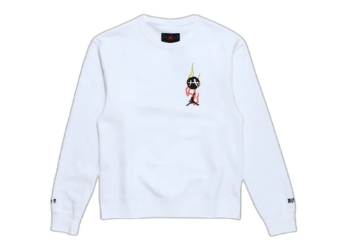 Jordan x Rui Hachimura NTR Crew Sweatshirt (Asia Sizing) White