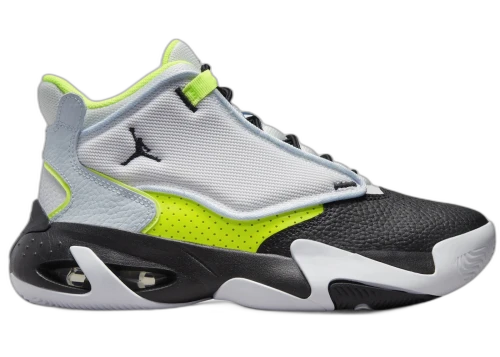 Jordan Max Aura 4 Platinum Tint Volt Blue Tint Black (GS)