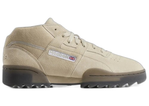 Reebok Workout Clean Mid Ripple Light Sand Black