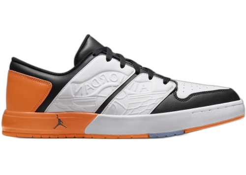 Jordan Nu Retro 1 Low White Black Magma Orange