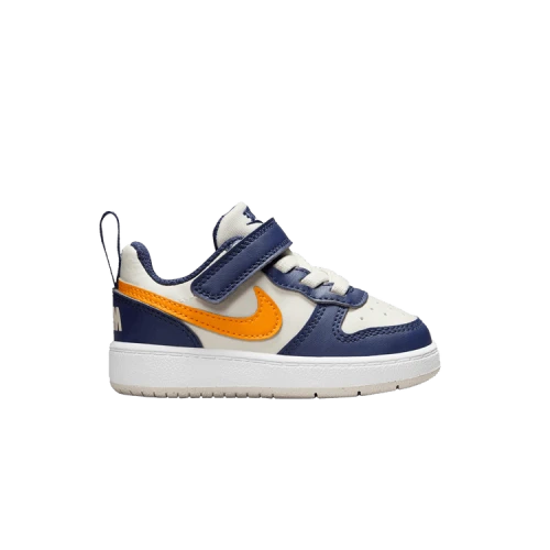 Nike Court Borough Low Recraft Light Orewood Brown Midnight Navy White Orange Peel (TD)