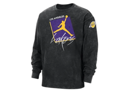 Jordan NBA Los Angeles Lakers Max 90 Courtside L/S T-shirt Black