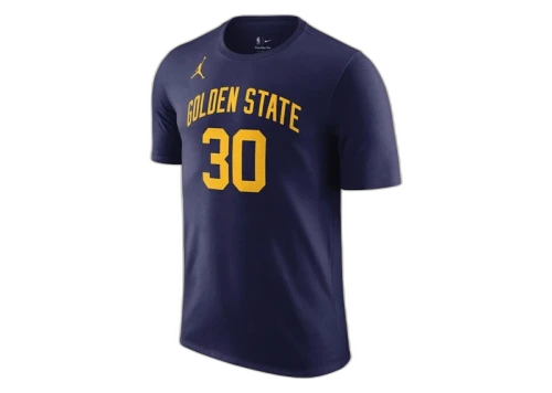 Jordan NBA Golden State Warriors Stephen Curry Statement Edition T-shirt Dark Blue/Yellow