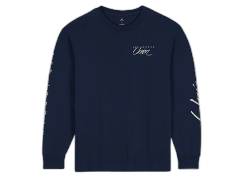 Jordan x Union MJ L/S Tee (Asia Sizing) College Navy/Coconut Milk