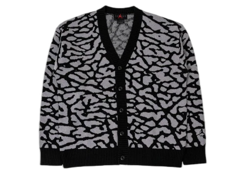 Jordan Fight Heritage Knit Cardigan (Asia Sizing) Black Cement Grey