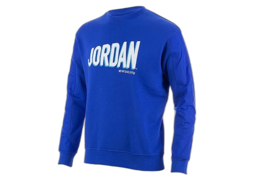 Jordan Flight MVP Graphic Fleece Crewneck Sweatshirt Blue