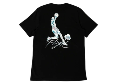 Jordan Metallic Spring Graphic Short Sleeve T-shirt Black/White/Blue