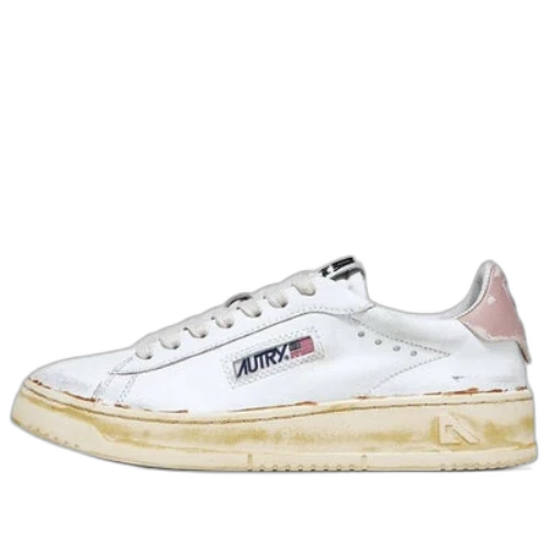 Autry Medalist Low Leather Sneakers 'White Pedal Pink' (Women's)