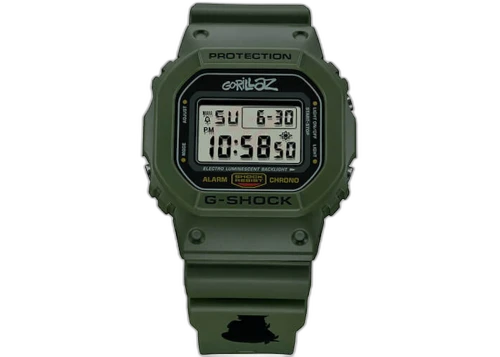 Casio G-Shock x Gorillaz Limited Edition "Murdoc" DW-5600GRLZM-3