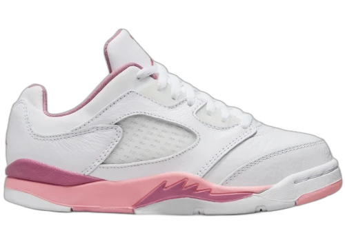 Jordan 5 Retro Low White Desert Berry Black Coral Chalk (PS)