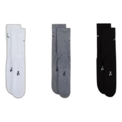 Air Jordan Everyday Crew Socks 3 Pairs 'White Grey Black'