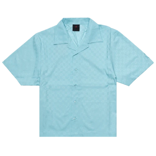 Air Jordan Essentials Short-Sleeve Button Up Shirt 'Blue'