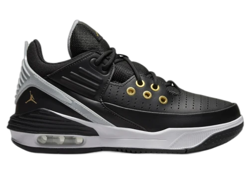 Jordan Max Aura 5 Black White Wolf Grey Metallic Gold (GS)