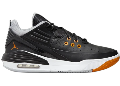Jordan Max Aura 5 Black Wolf Grey White Magma Orange