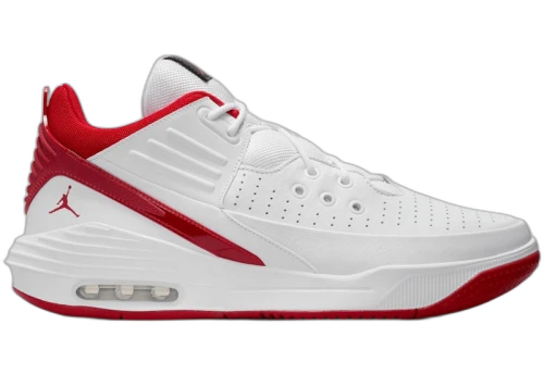 Jordan Max Aura 5 White Gym Red