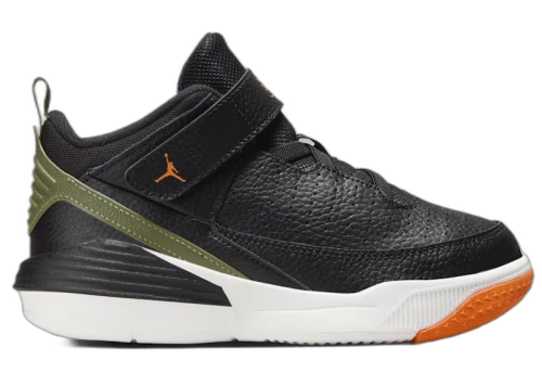 Jordan Max Aura 5 Black Bright Mandarin Sail Sky J Light Olive (PS)