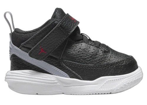 Jordan Max Aura 5 Black White Cement Grey University Red (TD)