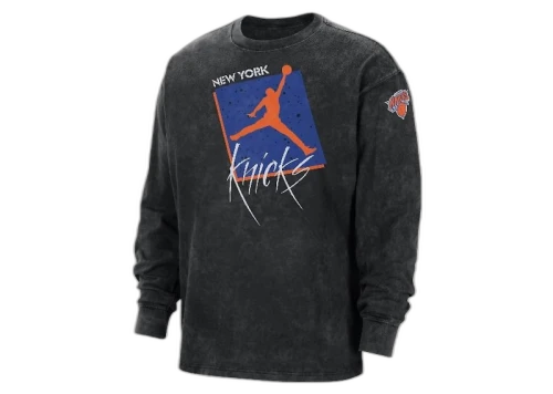 Jordan NBA Phoenix Suns Courtside Statement Long-Sleeve T-shirt Black