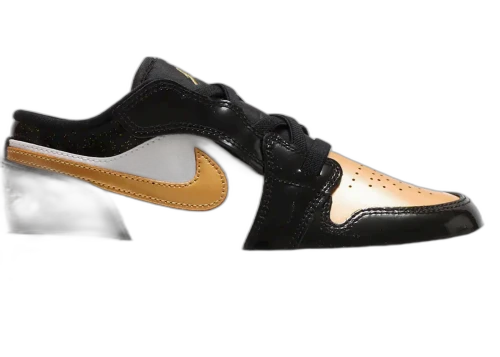 Jordan 1 Low ALT Black Metallic Gold White (PS)