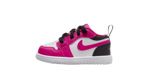 Jordan 1 Low ALT White Black Fierce Pink (TD)