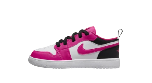 Jordan 1 Low ALT White Black Fierce Pink (PS)